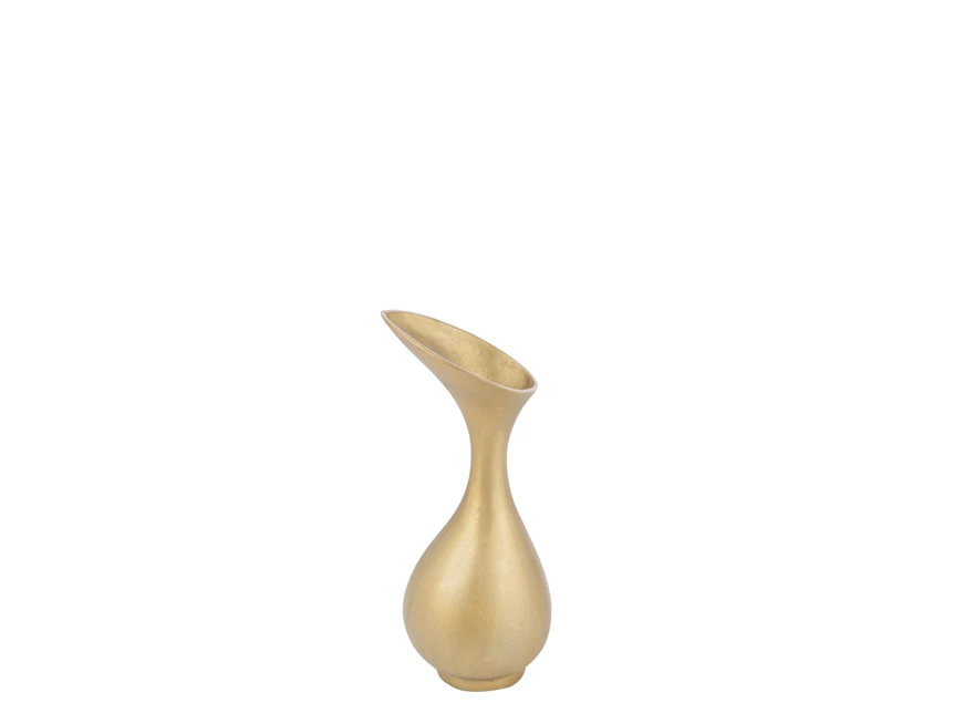 Vaas olivia aluminium goud S