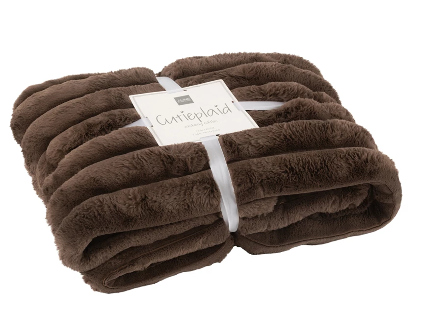 Plaid corduroy polyester choco