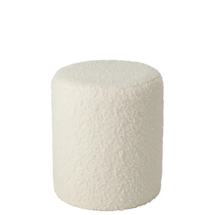 Kruk bont mdf wit