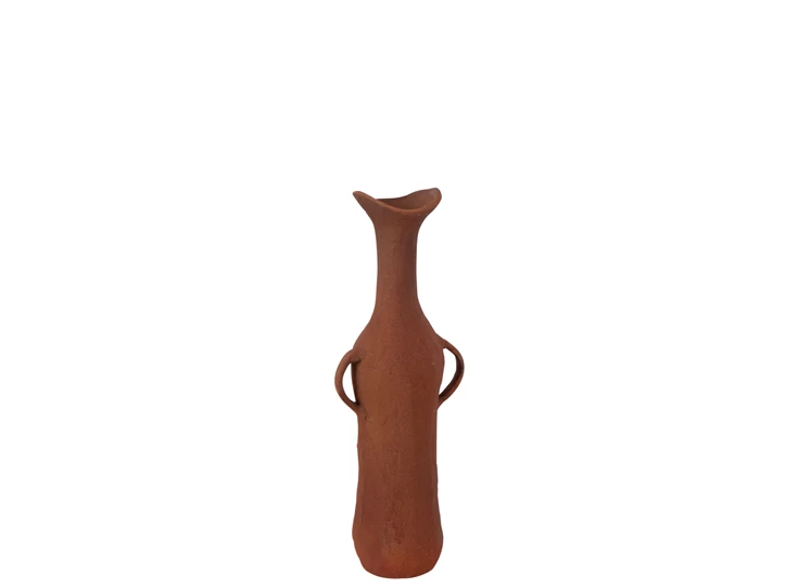 Vaas aluminium terracotta S