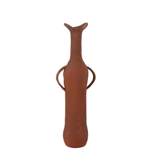 Vaas aluminium terracotta L