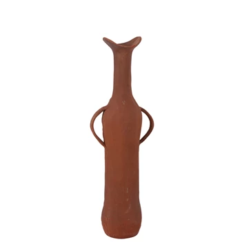 Vaas aluminium terracotta L