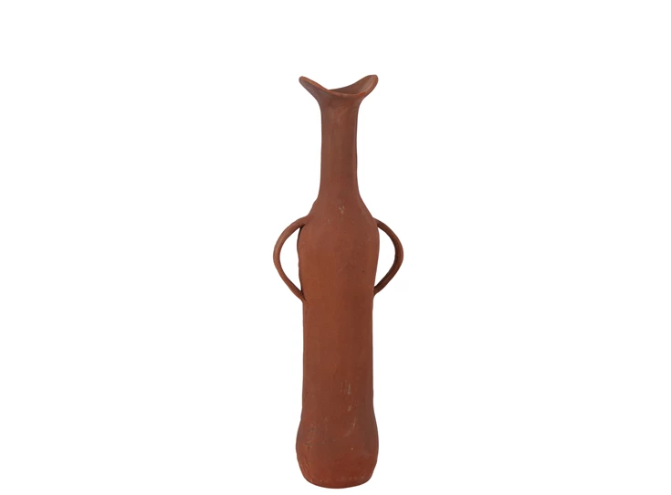 Vaas aluminium terracotta L