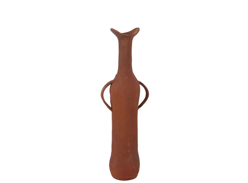 Vaas aluminium terracotta L