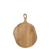 Snijplank rond mangohout naturel L