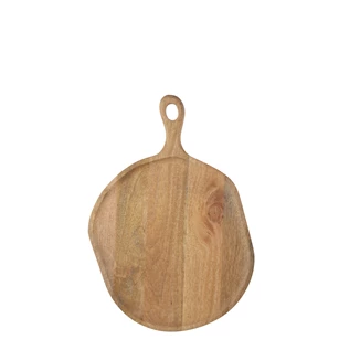 Snijplank rond mangohout naturel L
