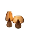 Vaas paddenstoel hoog glas caramel sfeer