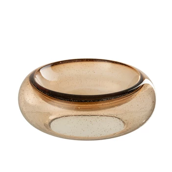 Sierschaal carol glas caramel L