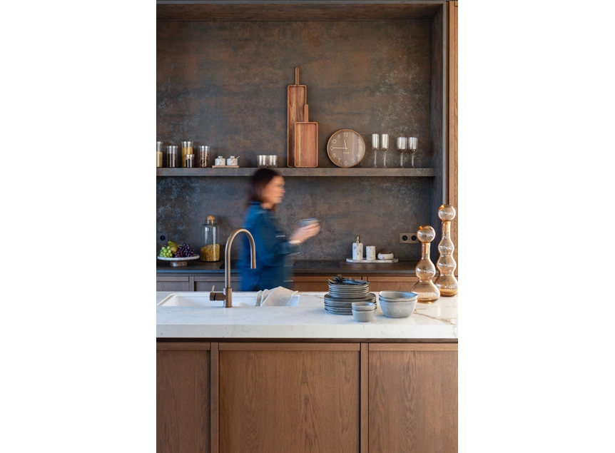 Fles + stop carol glas caramel S sfeer