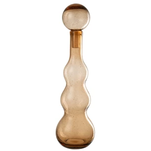 Fles + stop carol glas caramel L