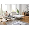 Relaxfunctie Zetel MR 455 met longchair stof wit Koinor Musterring