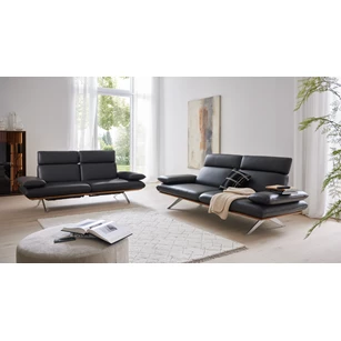 Zetel MR 455 canapé 2-zit 3-zit leder zwart Koinor Musterring