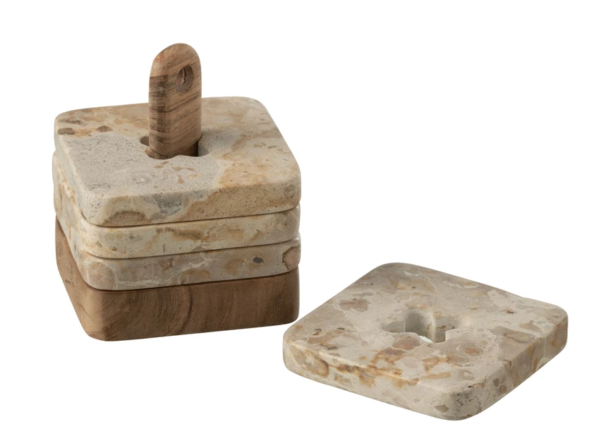 D/4 onderzetter marmer naturel/beige