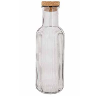 Raya fles grijs 1l met kurk