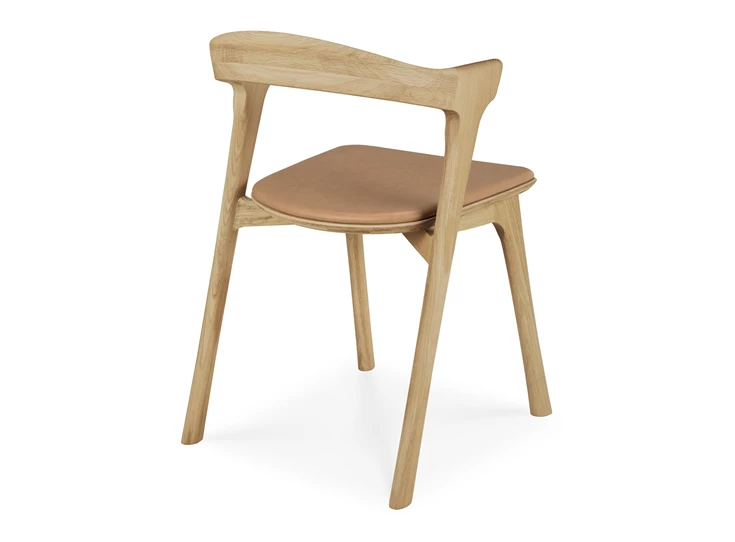 Achterkant Armstoel Oak Bok Dining Chair Sienna Leather 51483 Ethnicraft
