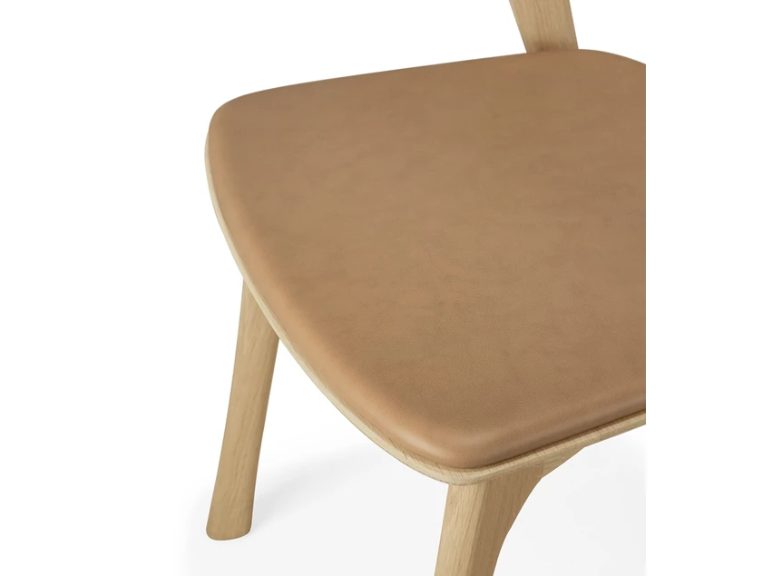 Bovenkant Armstoel Oak Bok Dining Chair Sienna Leather 51483 Ethnicraft