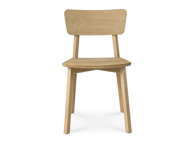Front Stoel Oak Casale Dining Chair Varnished 50072 Ethnicraft