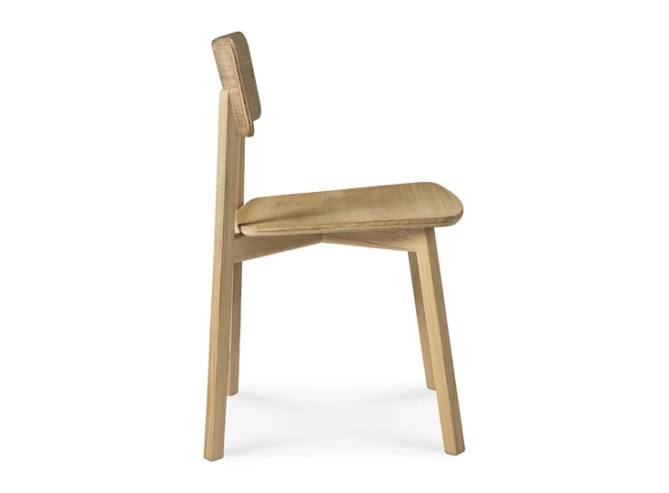 Zijkant Stoel Oak Casale Dining Chair Varnished 50072 Ethnicraft