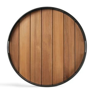 Dienblad Teak Core Outdoor Tray L Round 30003 Ethnicraft