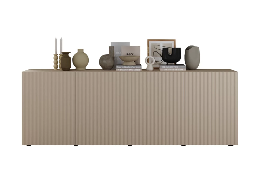 Dressoir Janeiro 4 deuren Cashmere blanco