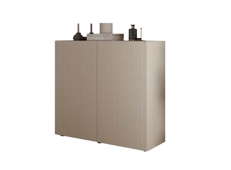 Hoge kast Janeiro 2 deuren cashmere profiel blanco