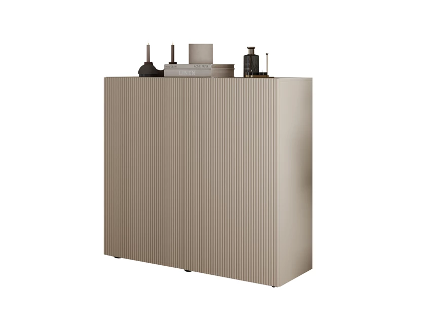 Hoge kast Janeiro 2 deuren cashmere profiel blanco