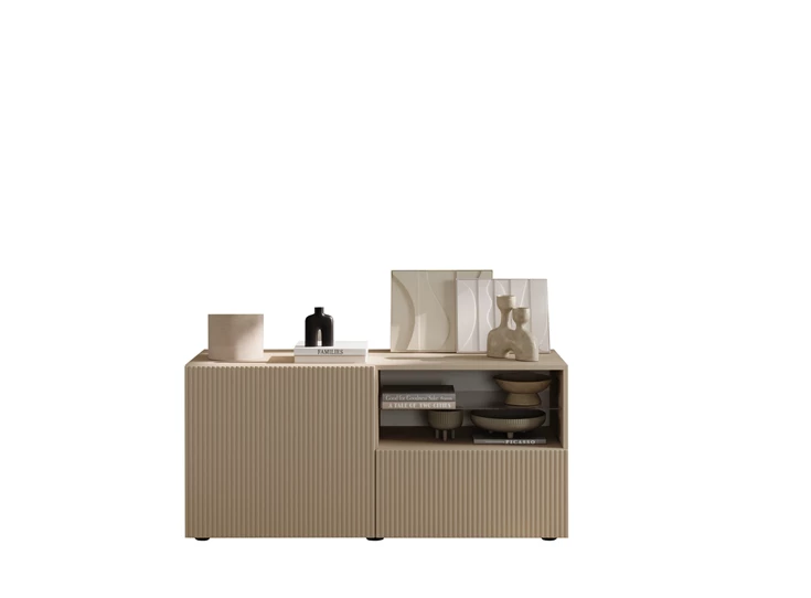 Tv kast Janeiro 1 deur 1 schuif Cashmere blanco