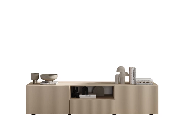 Tv kast Janeiro 2 kasten 1 schuif Cashmere blanco