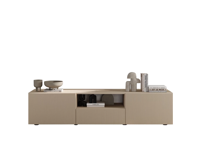 Tv kast Janeiro 2 kasten 1 schuif Cashmere blanco