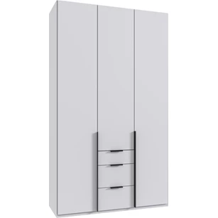 Draaideurkast Manhattan 3 deuren + 3 laden 135x236 blanco