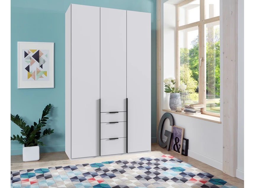 Draaideurkast Manhattan 3 deuren + 3 laden 135x236 decor