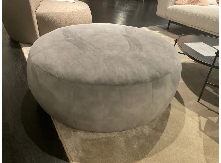 Poef Pastille 110 Vintage Velvet Steel Passe Partout