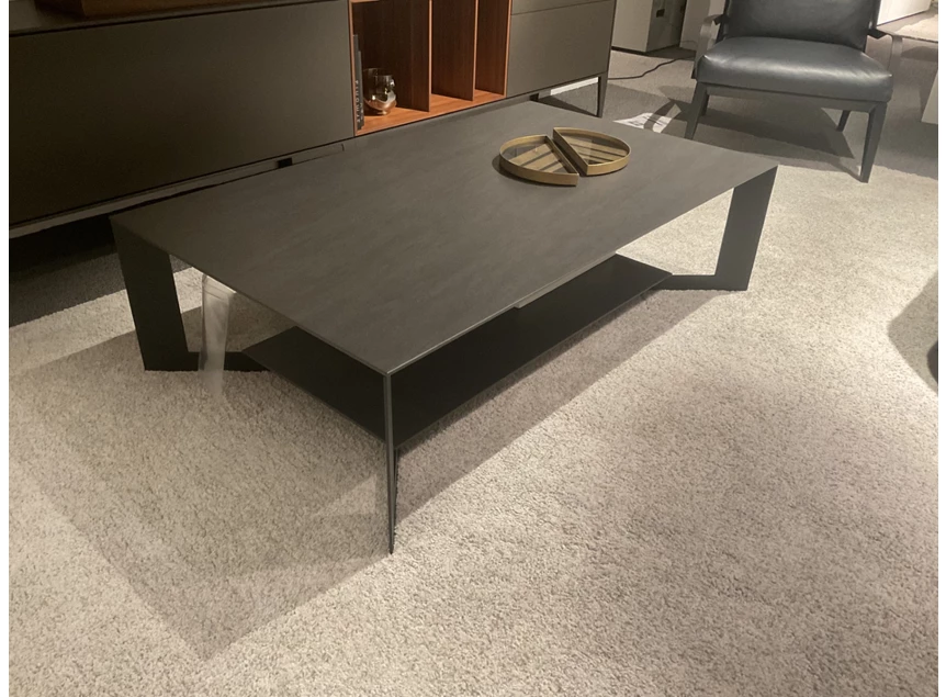 Salontafel SQ keramiek Basalt Crest Karat