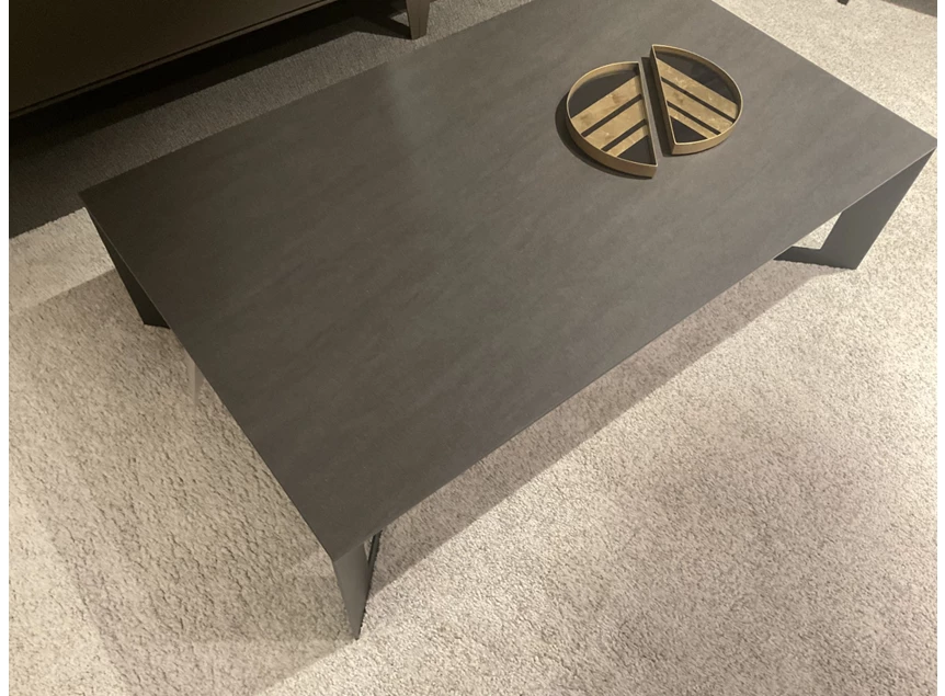Bovenkant Salontafel SQ keramiek Basalt Crest Karat