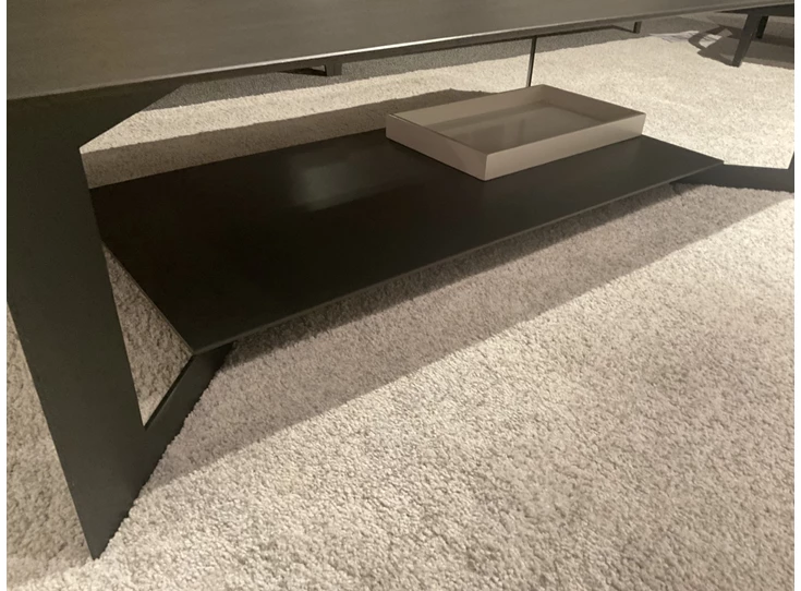 Onderblad Salontafel SQ keramiek Basalt Crest Karat