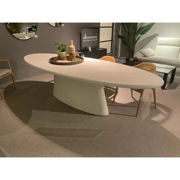 Eettafel Eleva ovaal mortex cemento Liz Tables
