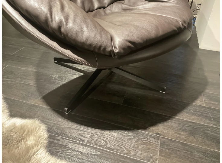 Onderstel Bijzetzetel DS-265 Coco leder bruin deSede