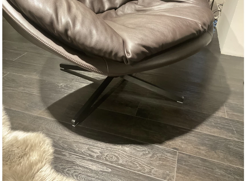 Onderstel Bijzetzetel DS-265 Coco leder bruin deSede