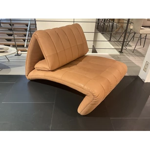 Bijzetzetel DS-266 Yoga verstelbaar ligzetel leder cognac deSede