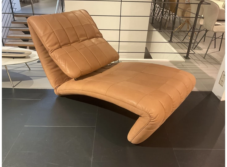 Open Bijzetzetel DS-266 Yoga verstelbaar ligzetel leder cognac deSede