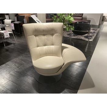 Bijzetzetel DS-262 Swift leder beige verstelbaar relaxzetel deSede
