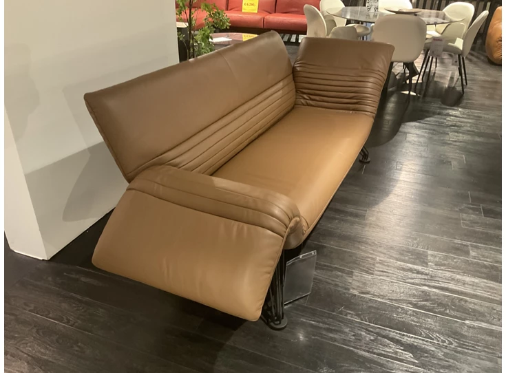 Zijkant Salon DS-142 Wing 2-zit leder cognac deSede