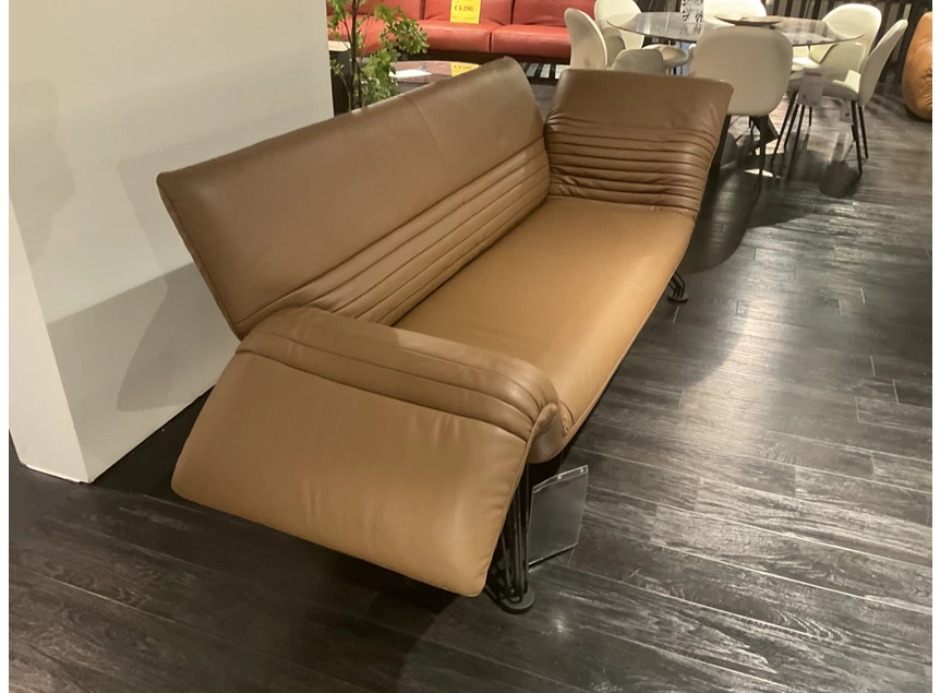 Zijkant Salon DS-142 Wing 2-zit leder cognac deSede