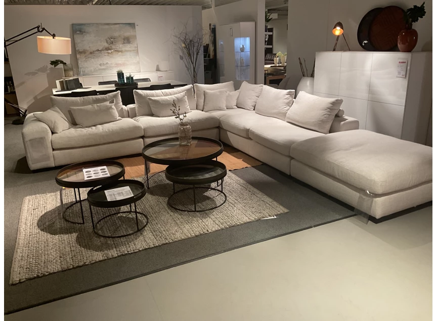 Salon Samanta stof greige Easy Sofa
