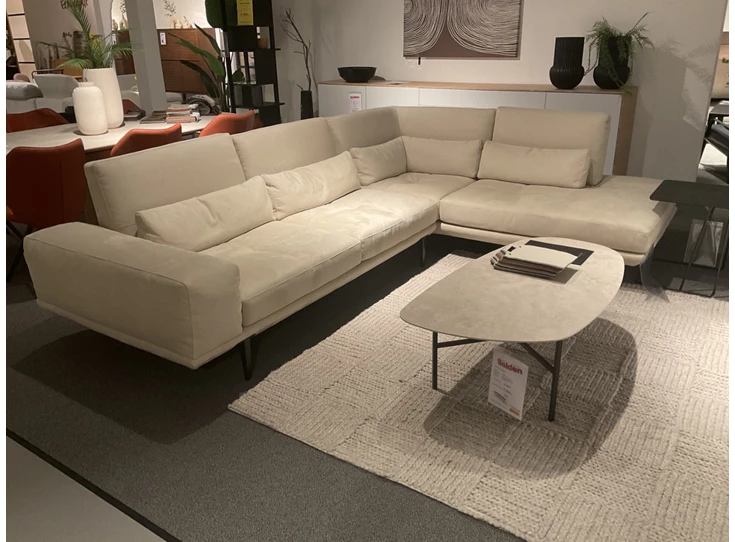 Zijde Salon Melvina stof beige Franco Ferri