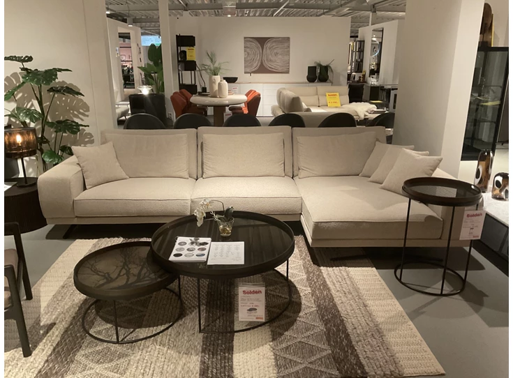 Front Salon Zania stof zandkleur Passe Partout