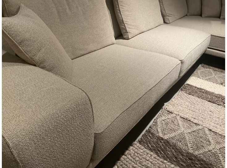 Detail Salon Zania stof zandkleur Passe Partout