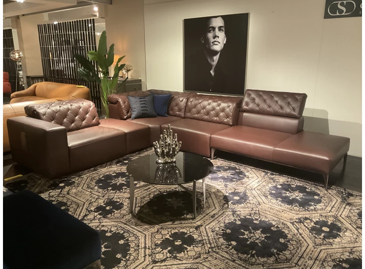 Salon Skyline chocoladebruin Natuzzi Italia