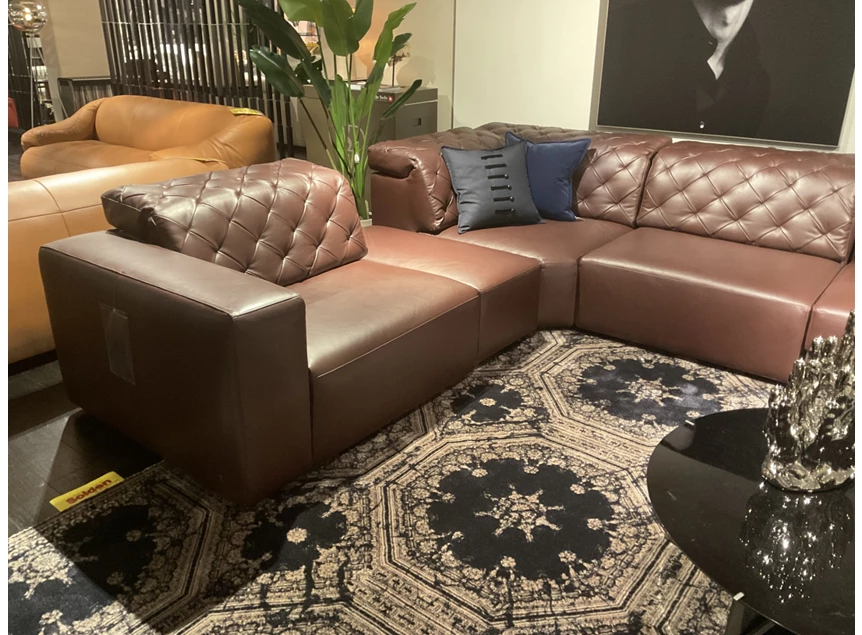 Zijde Salon Skyline chocoladebruin Natuzzi Italia