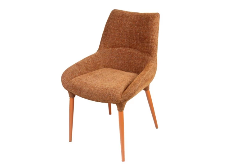 Stoel Shell Cocoon stof Chacha roest Lievens